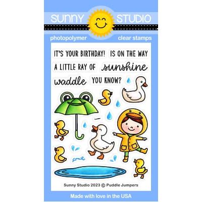 Sunny Studios Stempel - Puddle Jumpers